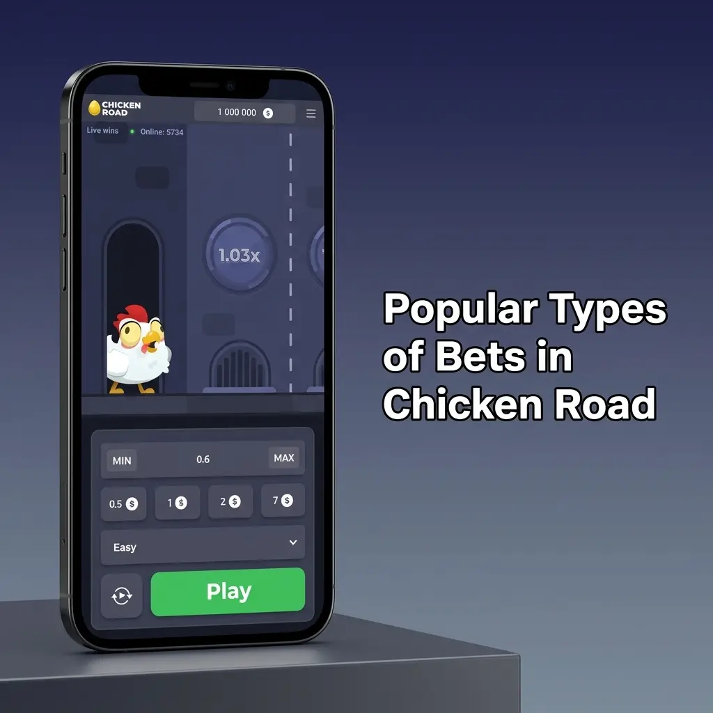 Popular types of bets in Chicken Road game including single, multi-bet, auto bet, and auto cashout options